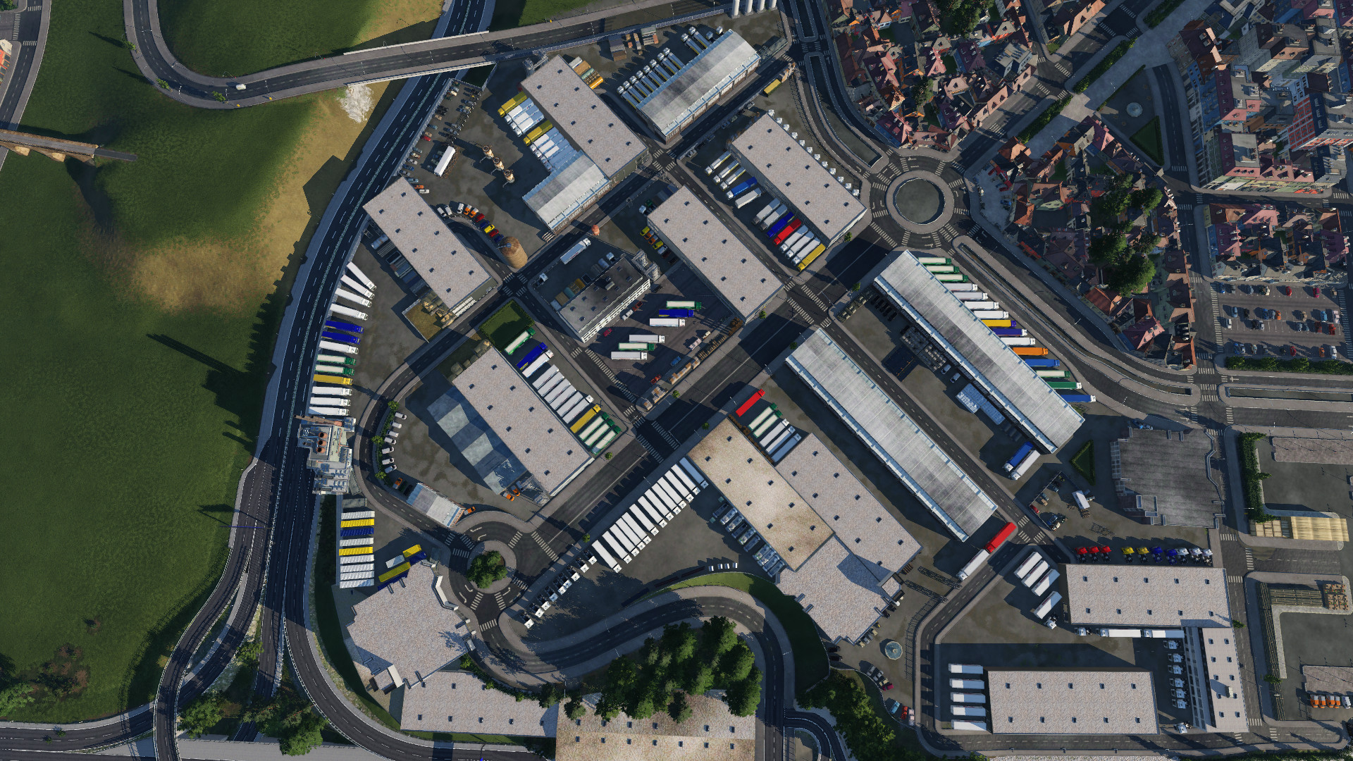 New Industrial Area in Suburbs of Paris