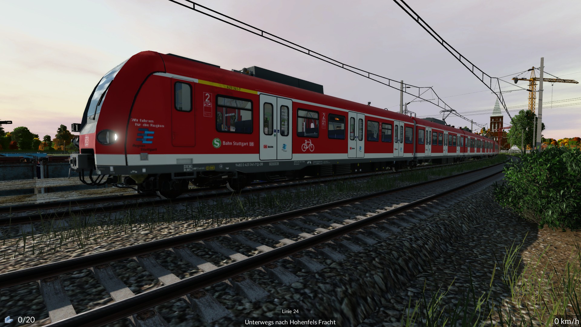 Nahaufnahme einer S-Bahn (BR 423)
