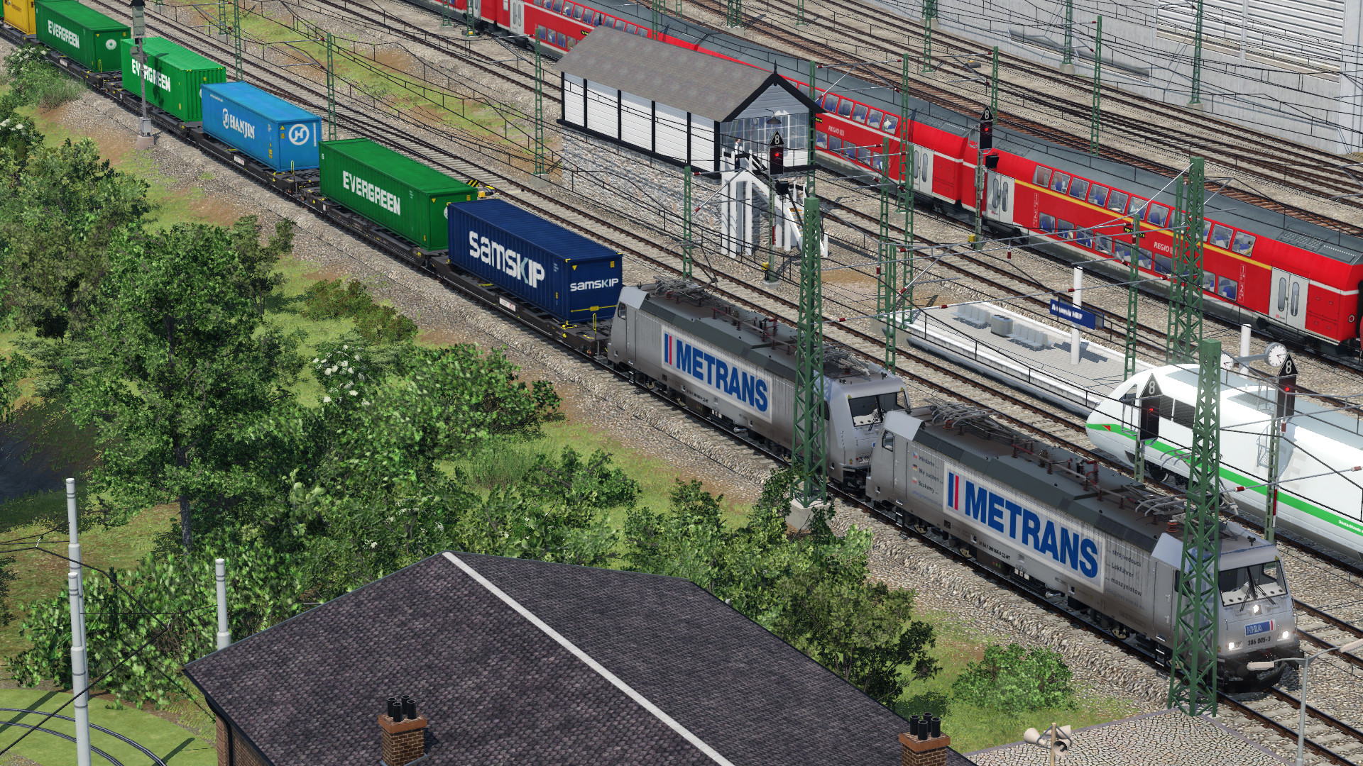 BR 386 in Doppeltraktion bei der Arbeit