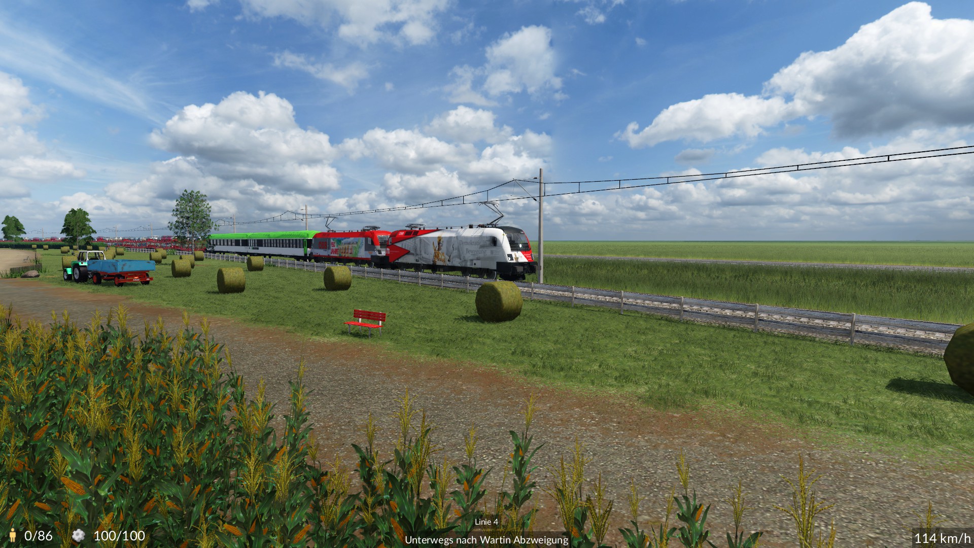 BR 1116 mit Autoreisezug