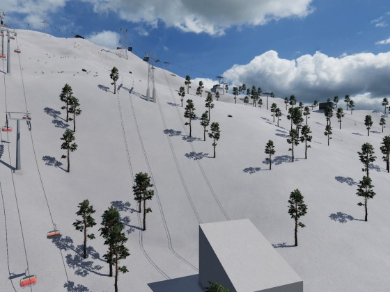Das Skigebiet Alpenberg entsteht