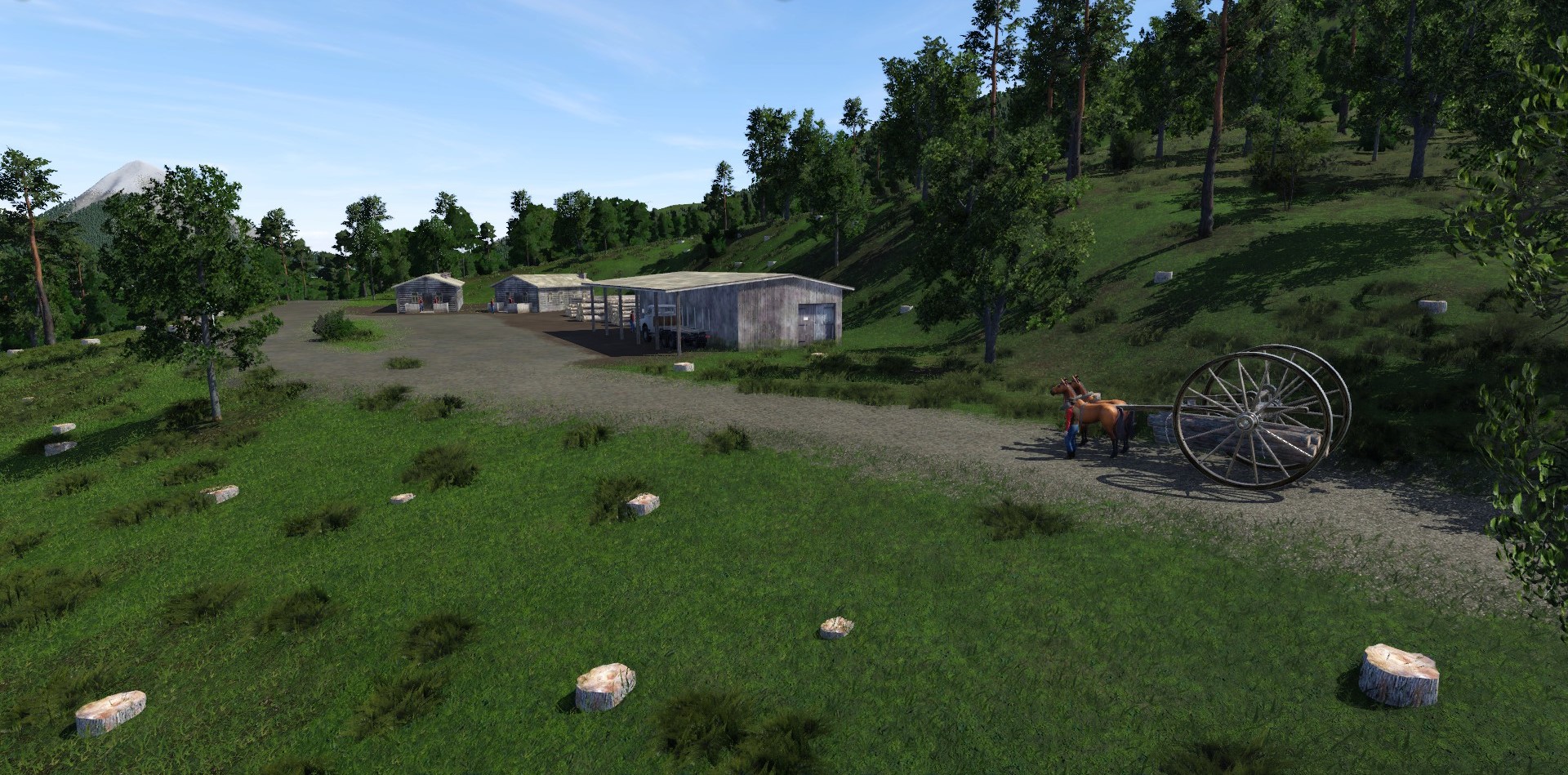 The history museum even has a working woodsman exhibit that will produce a small amount of timber.