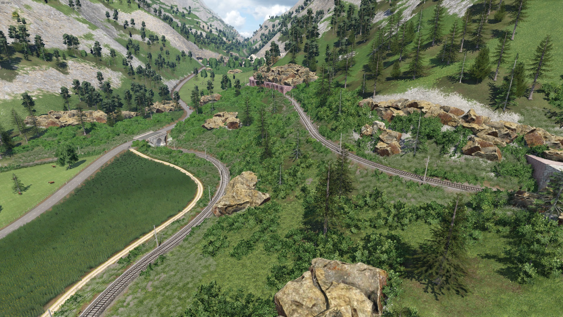 Eingleisige Bergstrecke