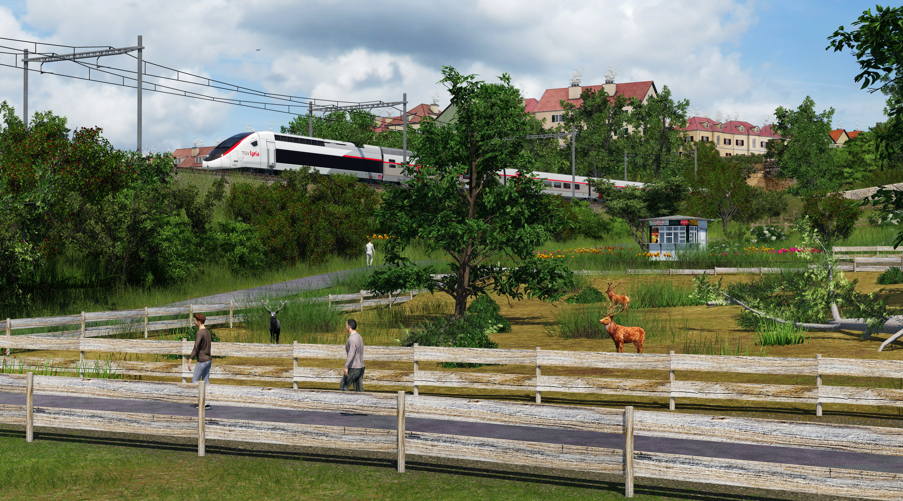 TGV Lyria durch den Zoo