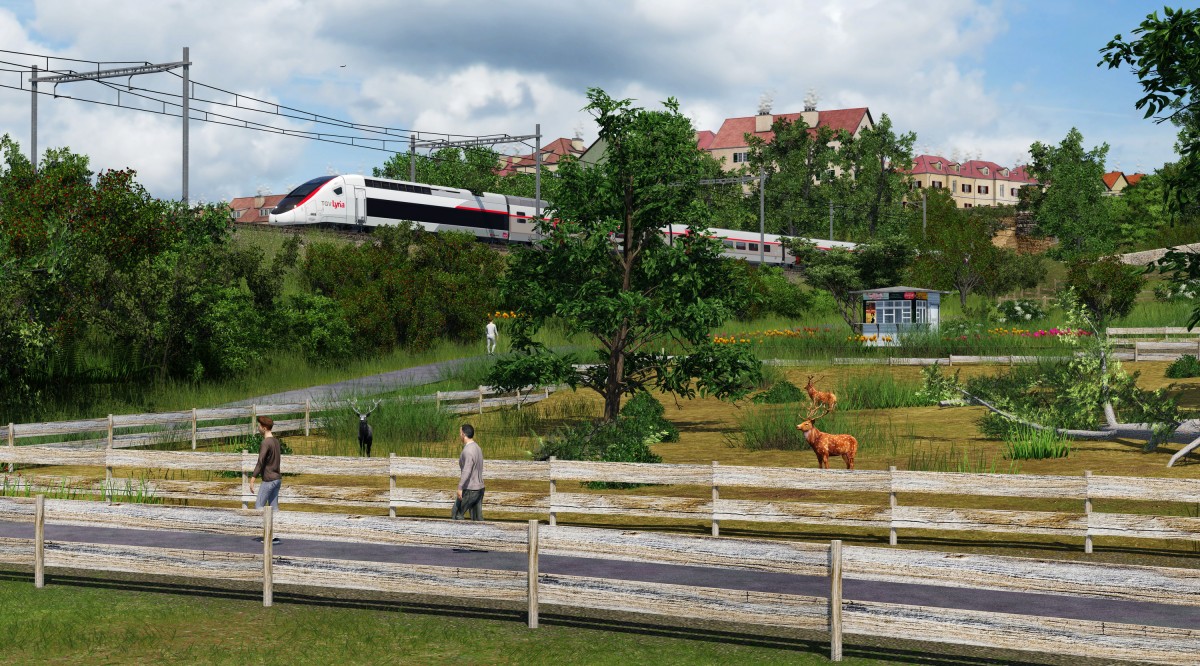 TGV Lyria durch den Zoo