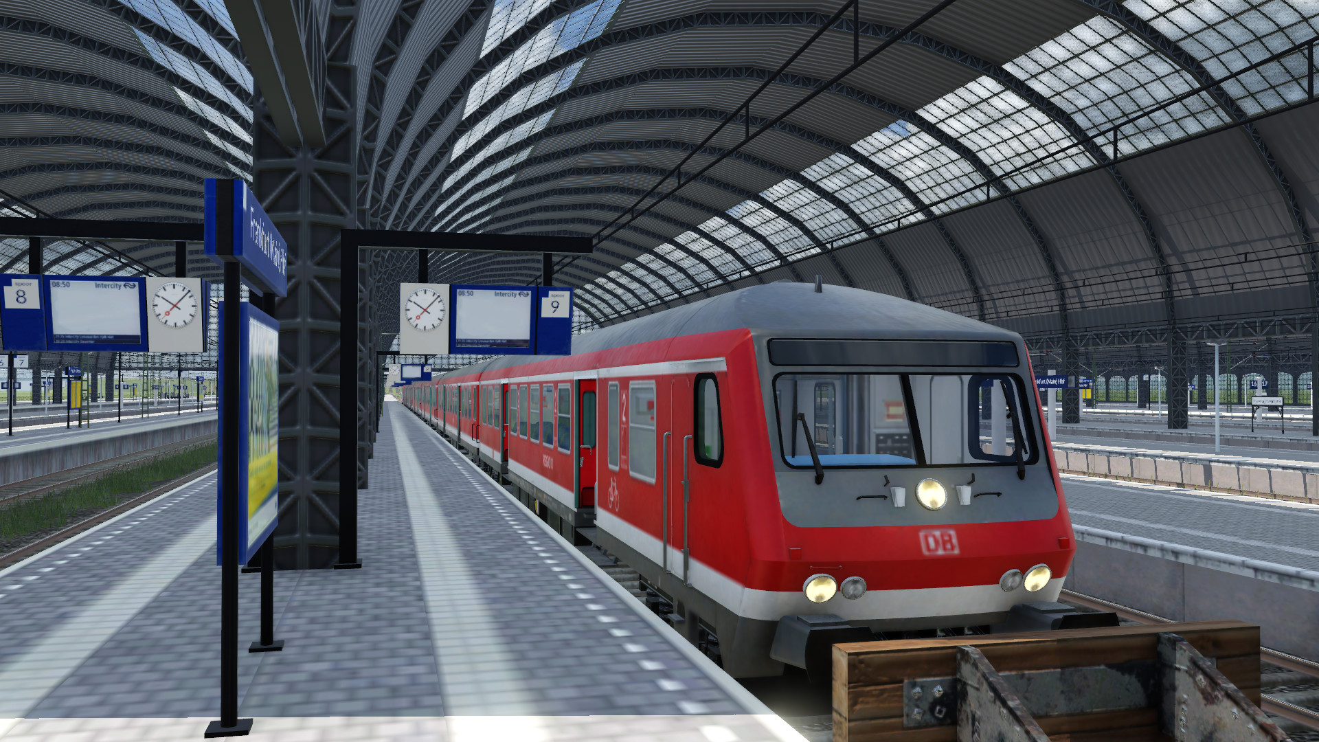 Gleis 9-Einfahrt RB68 von Heidelberg-weiter als RB68 nach Heidelberg über Darmstadt und Weinheim