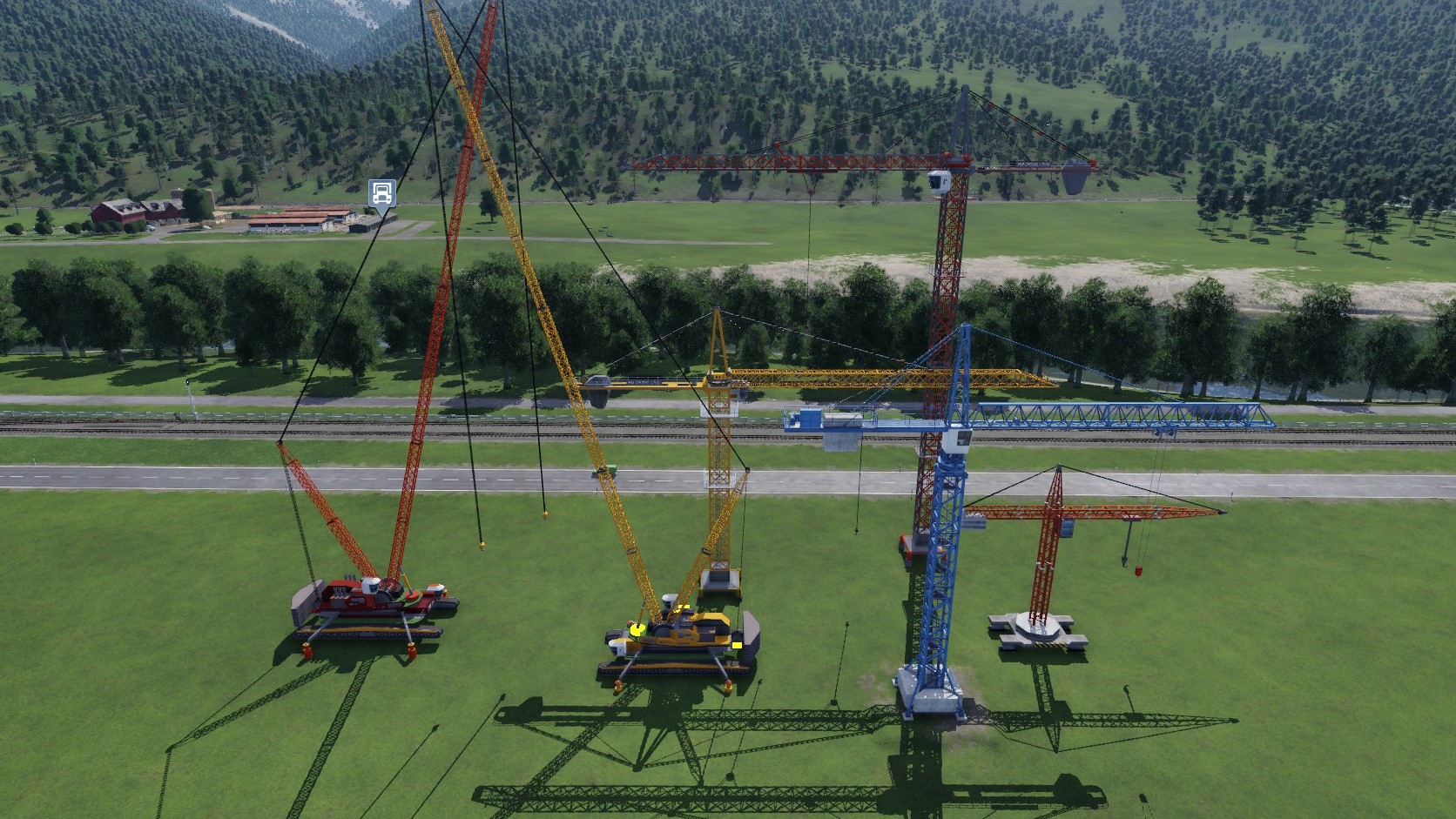 Cranes for dview