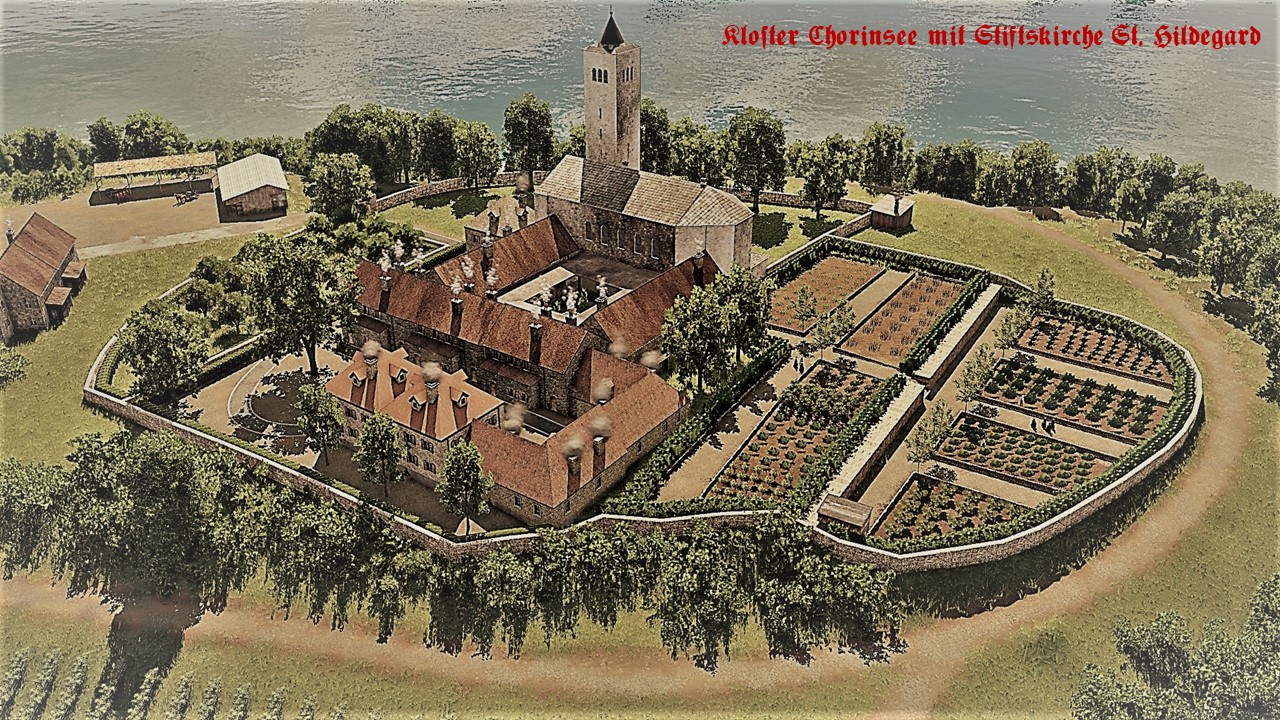 Kloster Chorinsee mit Stiftskirche St.Hildegard