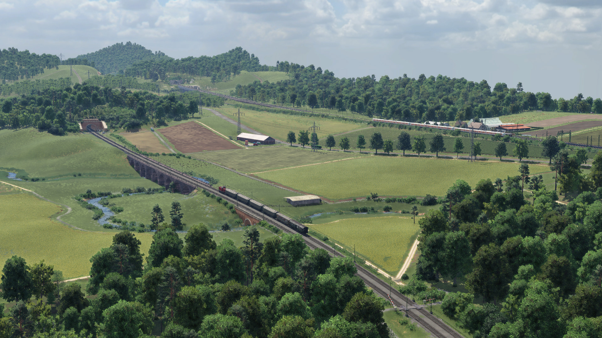 Der derzeitige Bauabschnitt, für mich die "Ecke" der Map wo ich am liebsten Trainspotting mache...