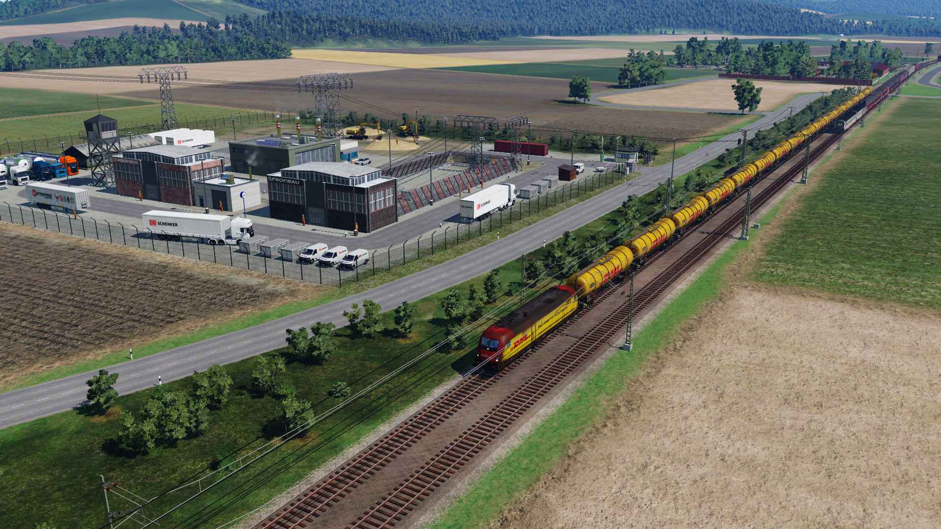 Umspannwerk für die Speiseleitung