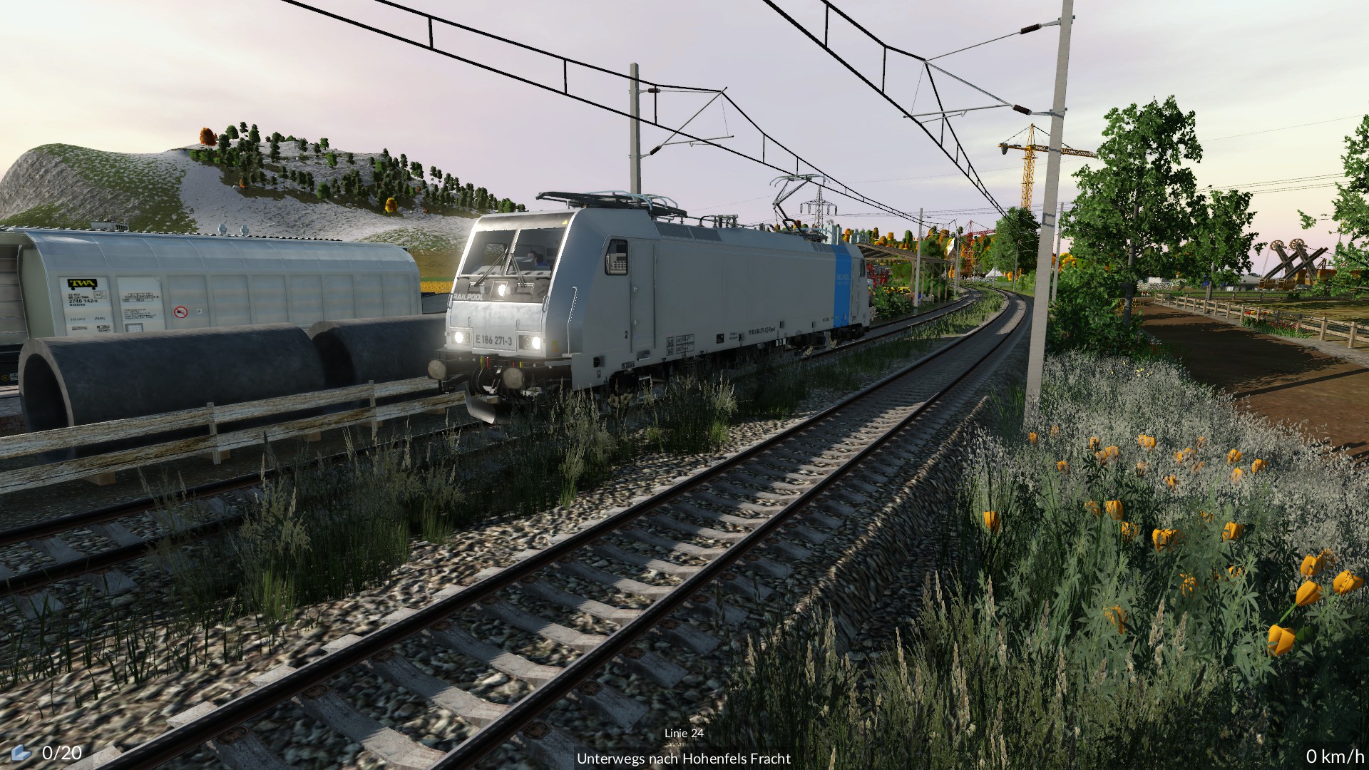 BR 186 Railpool als LZ