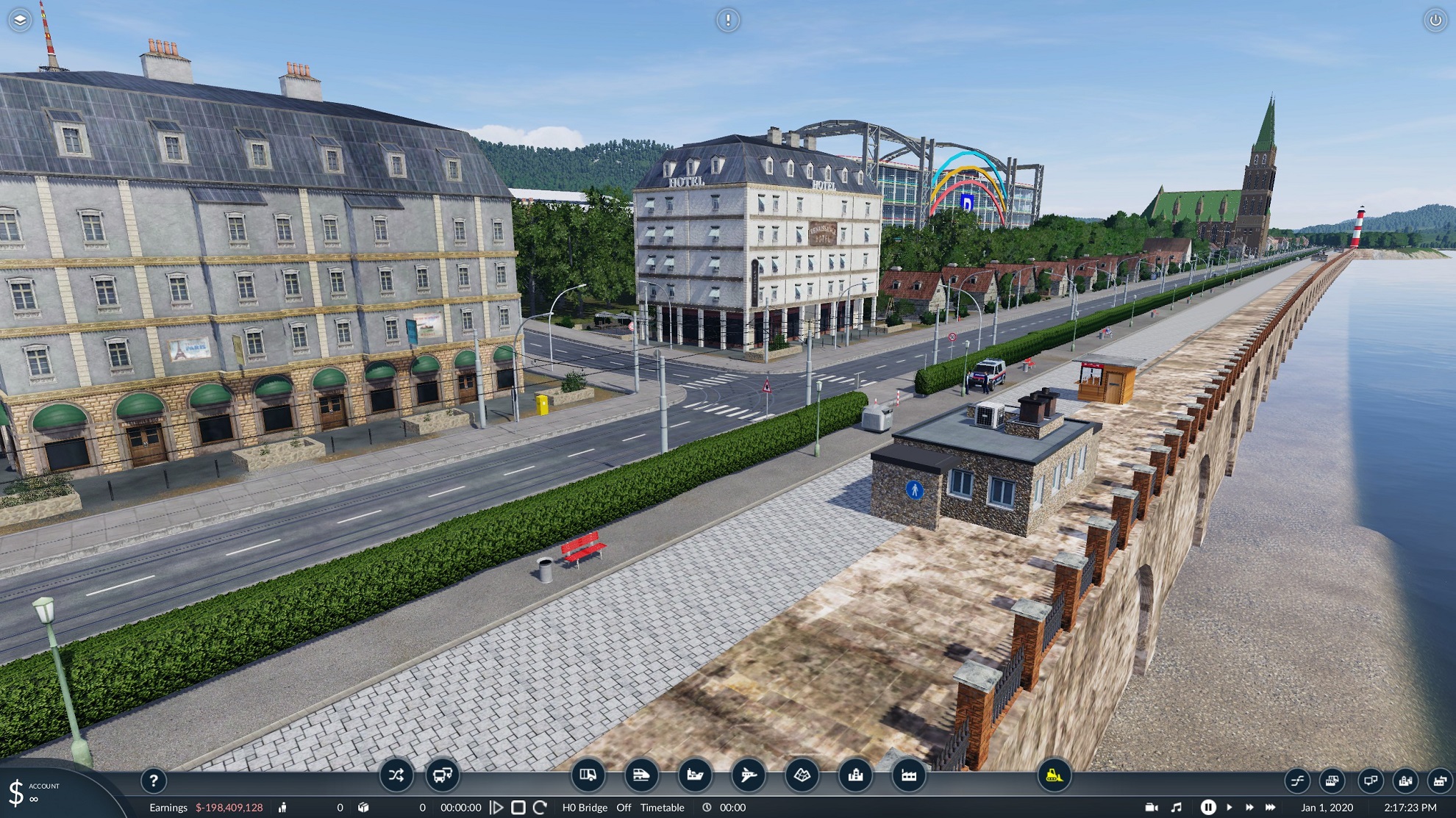 Ein Teil der Promenade