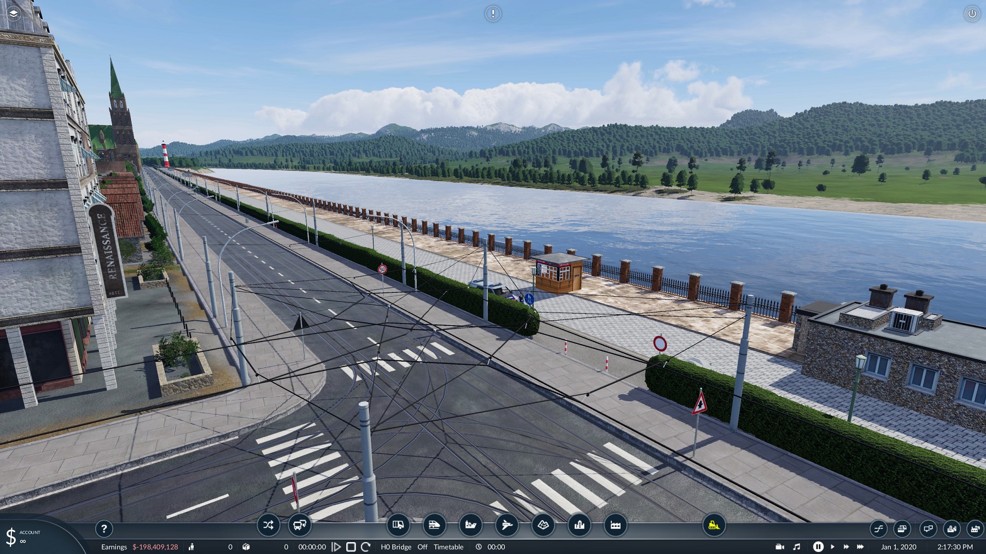 Weiterer Blick die Promenade herunter