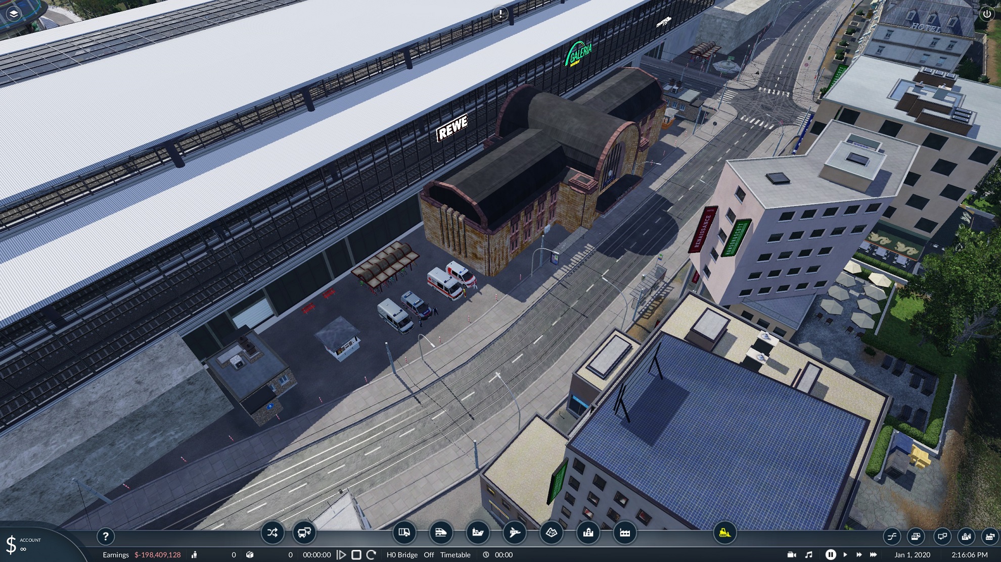 HBF der neuen Stadt