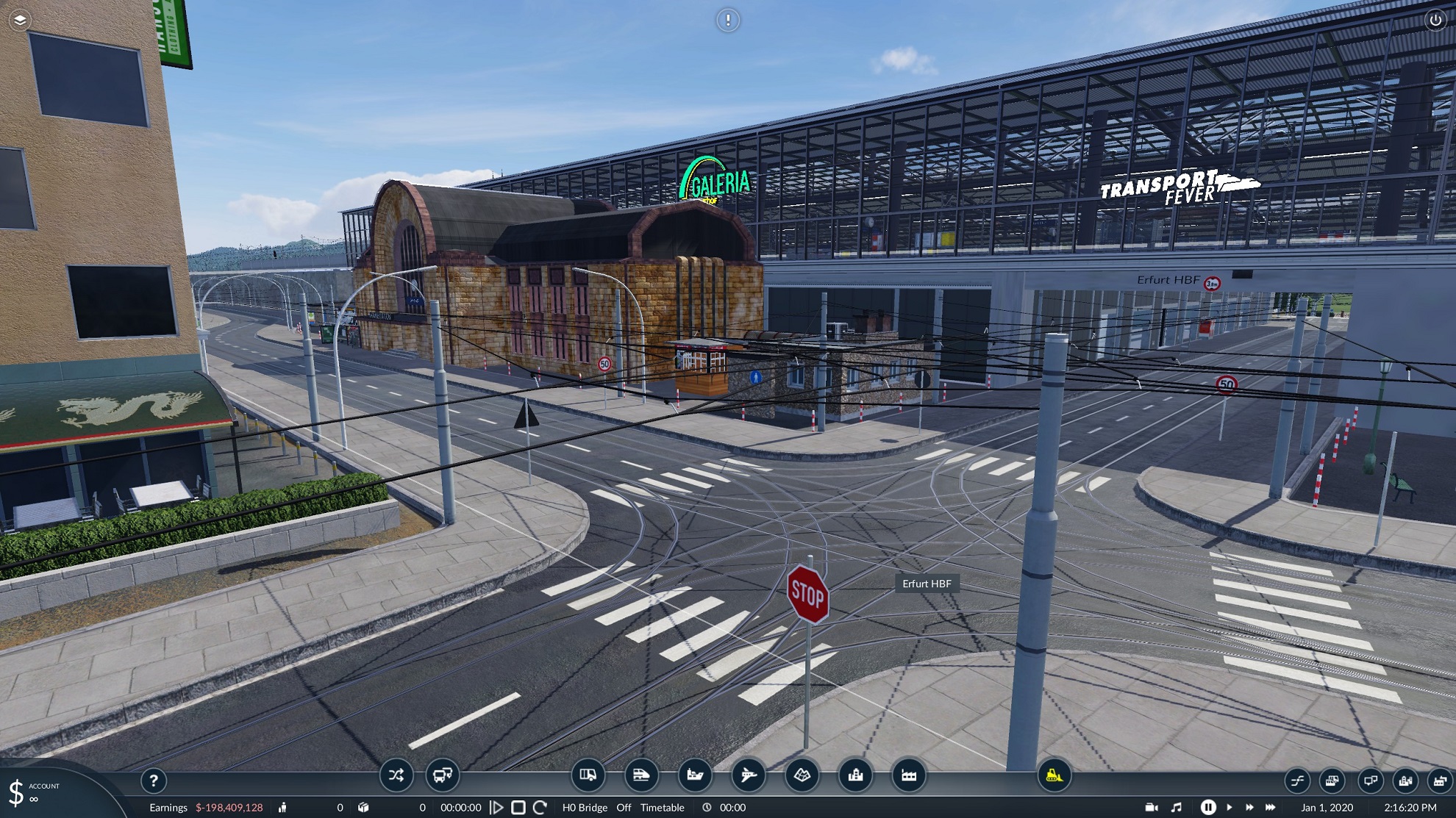 Blick auf den neuen HBF