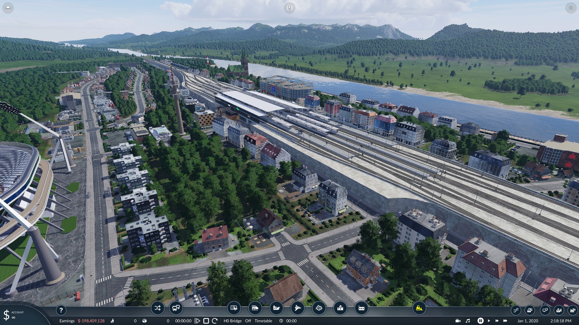 Weiterer Blick über die neue Stadt