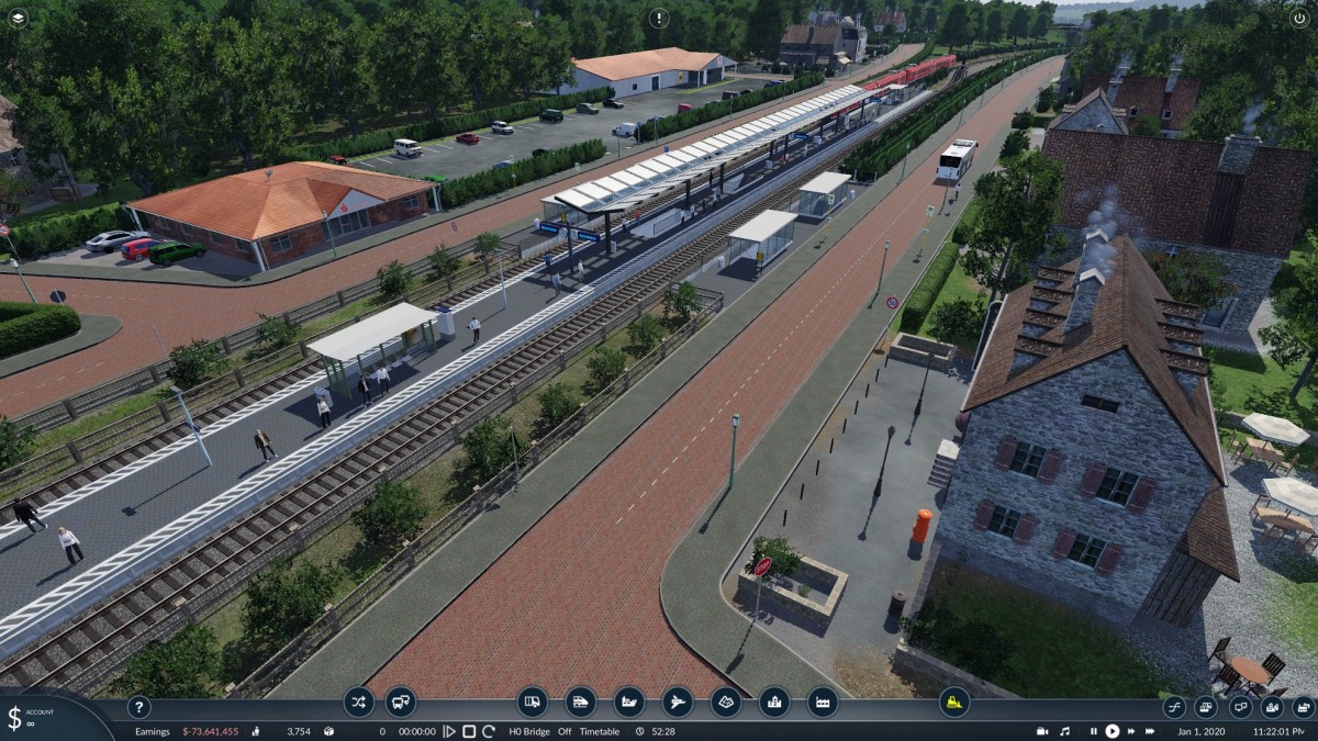 Dieselzug fährt in Rodenkirchen ein