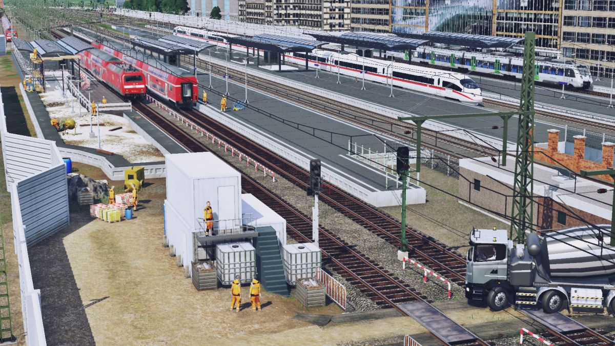 Bahnsteigerweiterung am Schwansteiner Hauptbahnhof