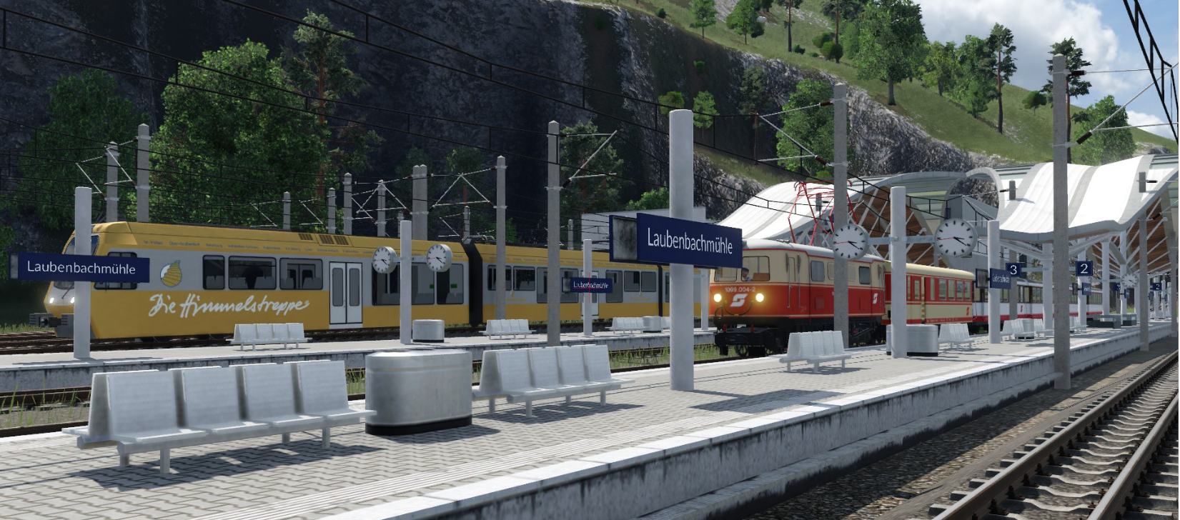 Der Bahnhof Laubenbachmühle im Jahr 2012