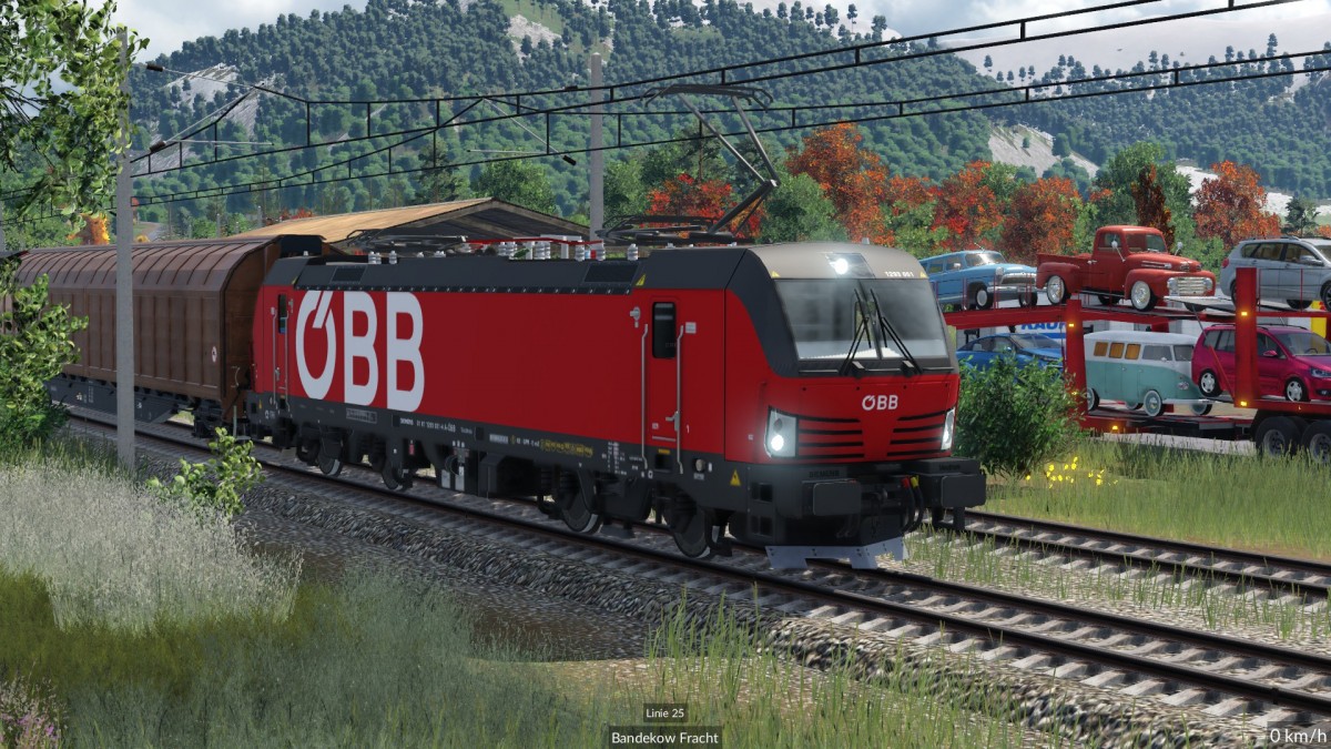 BR 1293 Vectron mit Güterzug
