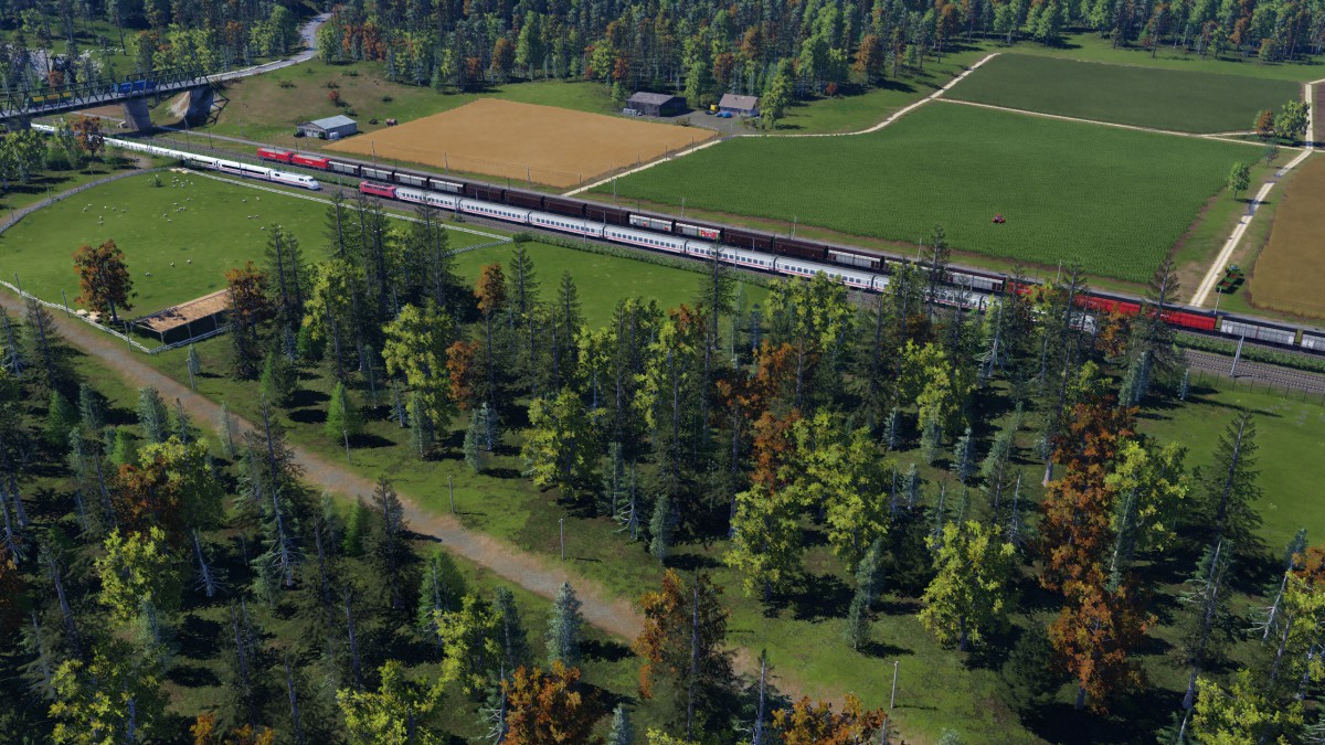 Güterzug-und Schnellfahrstrecke III
