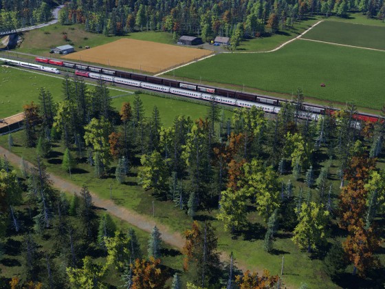 Güterzug-und Schnellfahrstrecke III