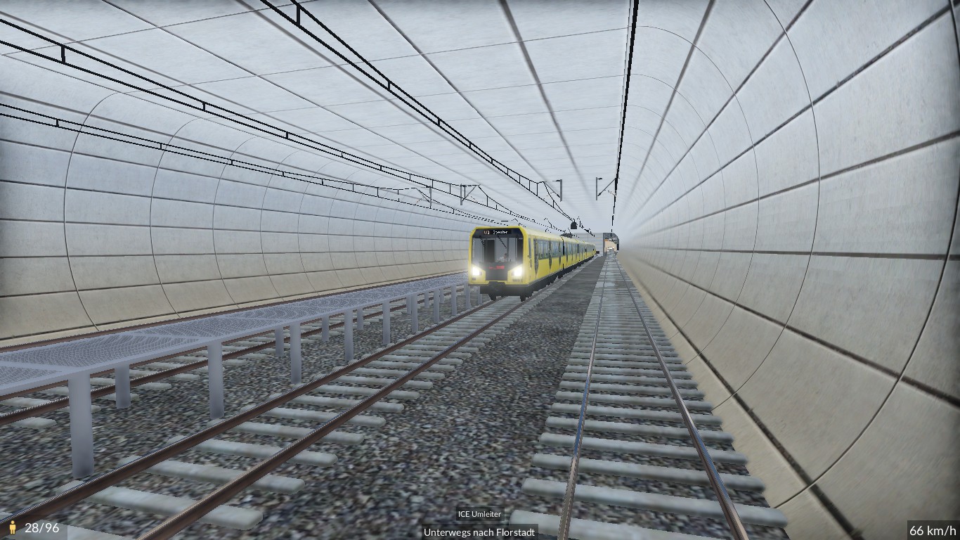 U-Bahn im Abstellbereich
