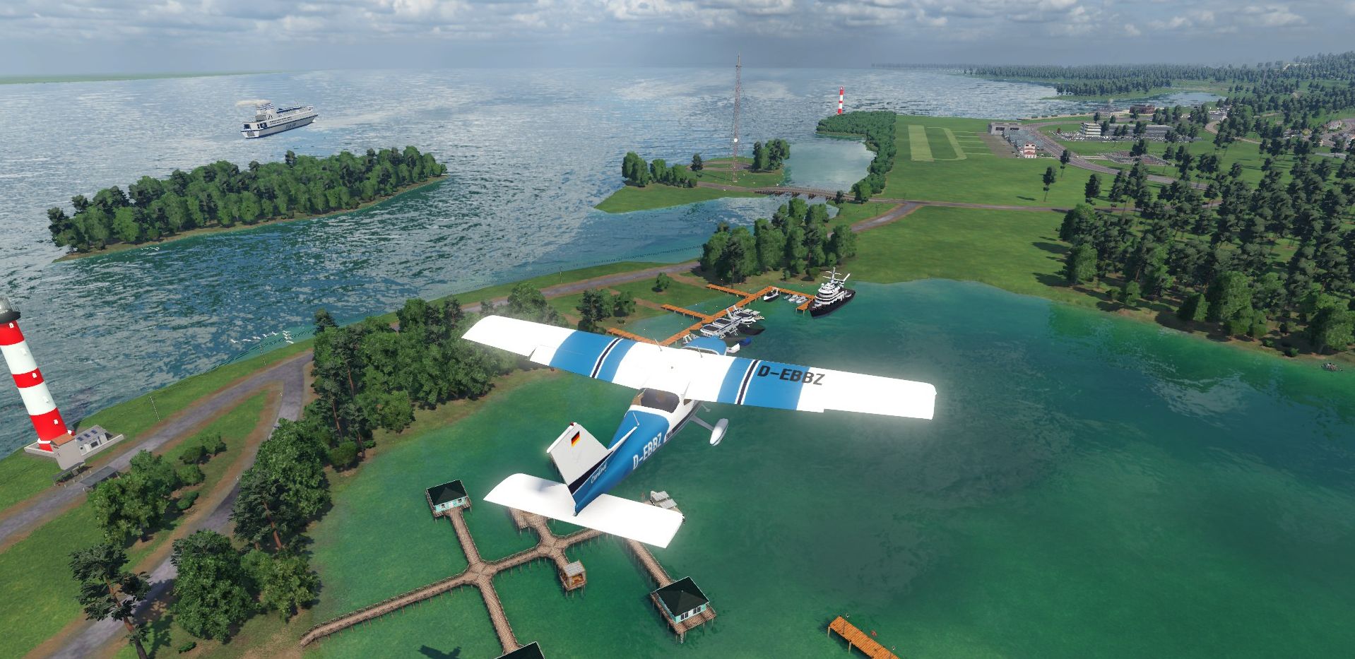 Schöner Anflug