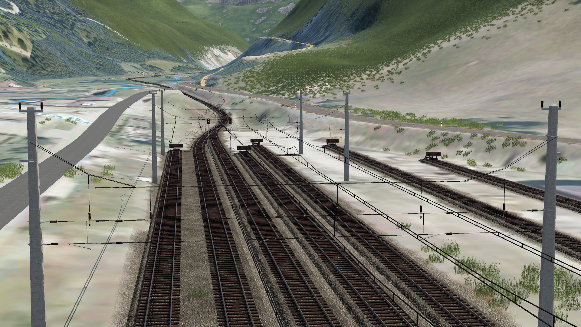 Neubau Bhf. Vordernberg Ausfahrt richtung Präbichl-Pass