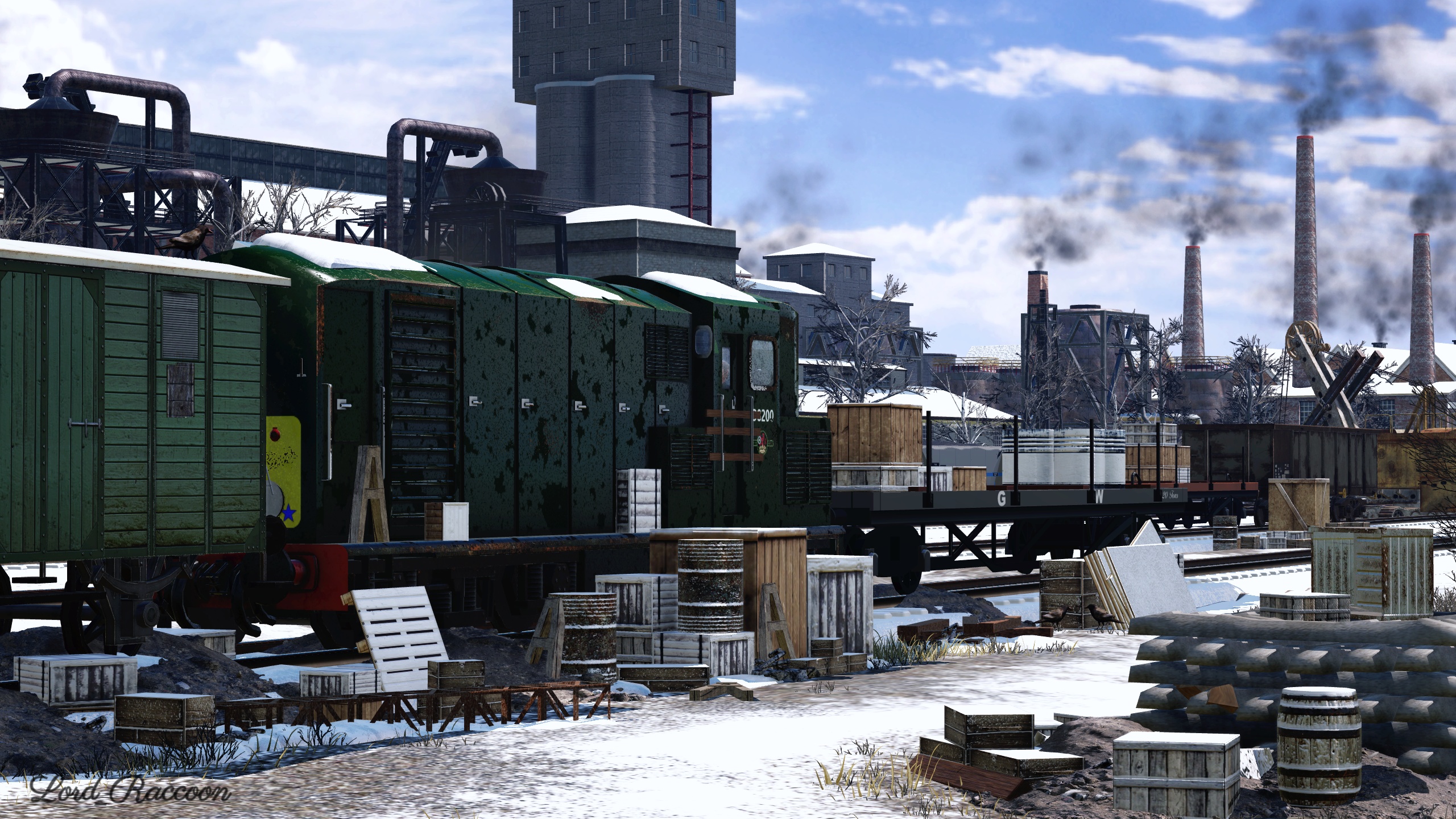 [TpF1] Abandoned factory yard in the spring