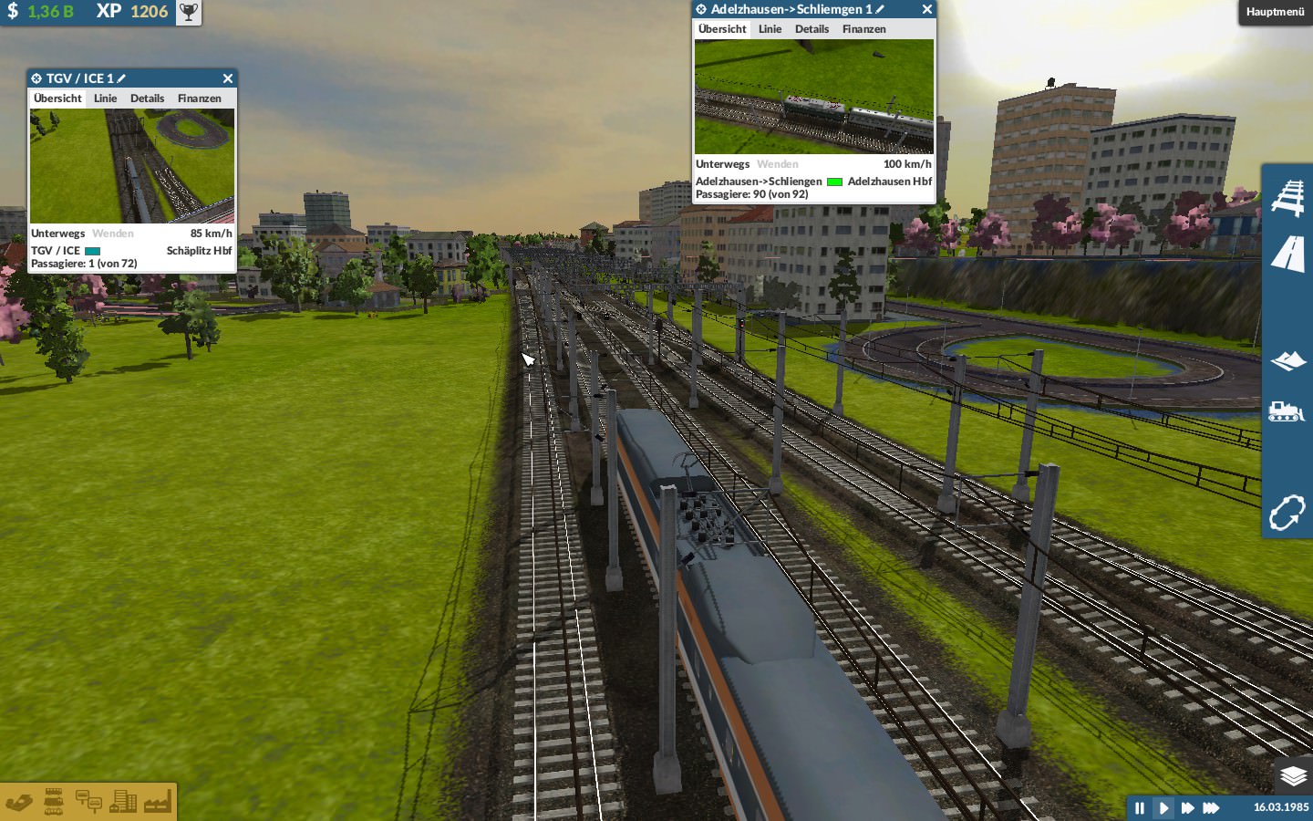 Erster TGV zum Hbf Schaplitz