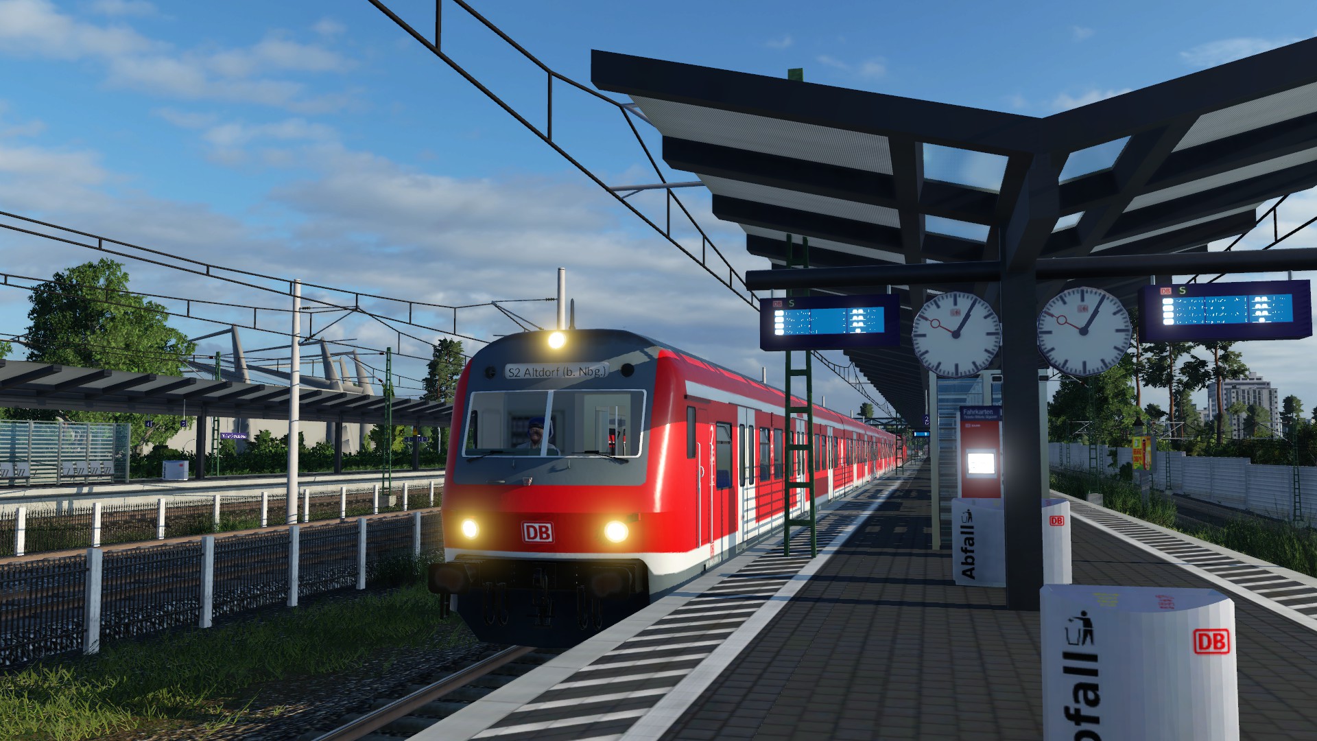 S2 im etwas optimierten Bahnhof Nürnberg-Frankenstadion
