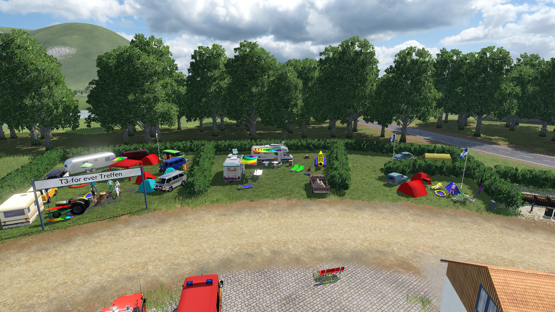 Der Campingplatz in Unten