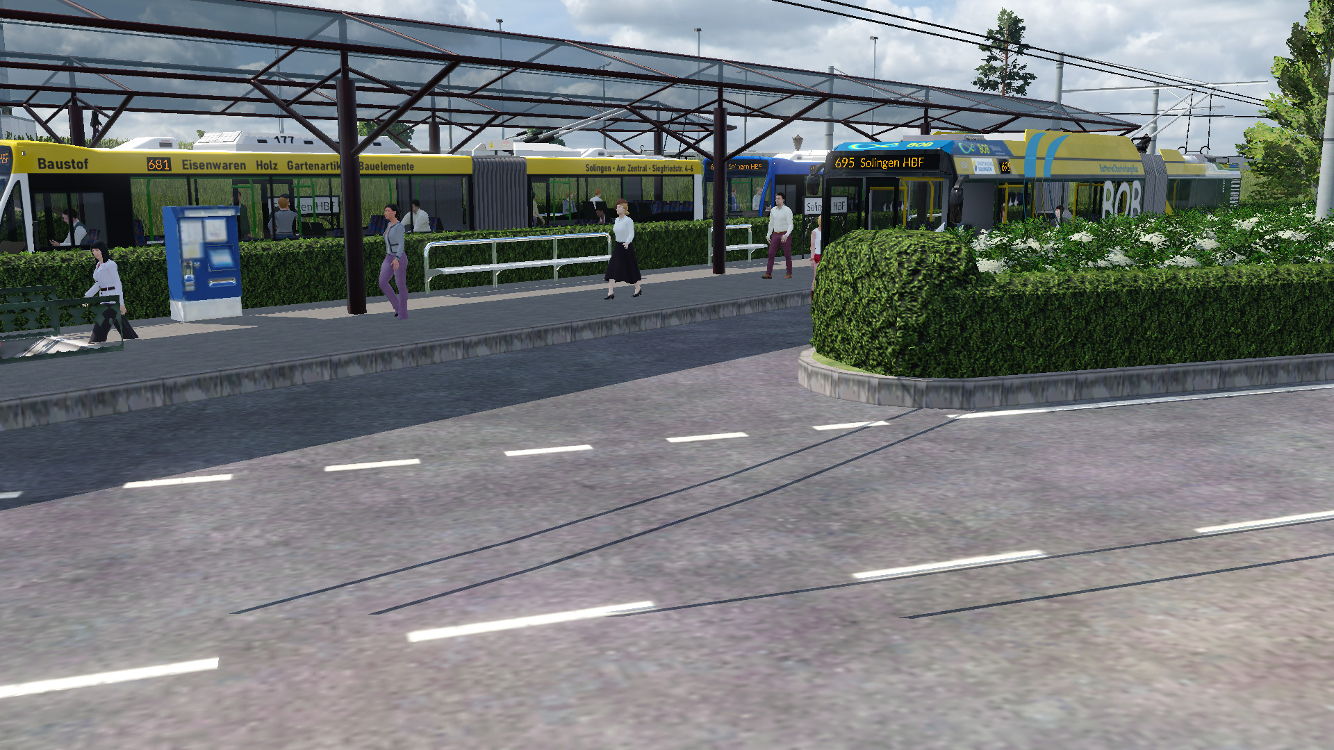 Der BOB am Solinger HBF (früher Solingen Ohligs)
