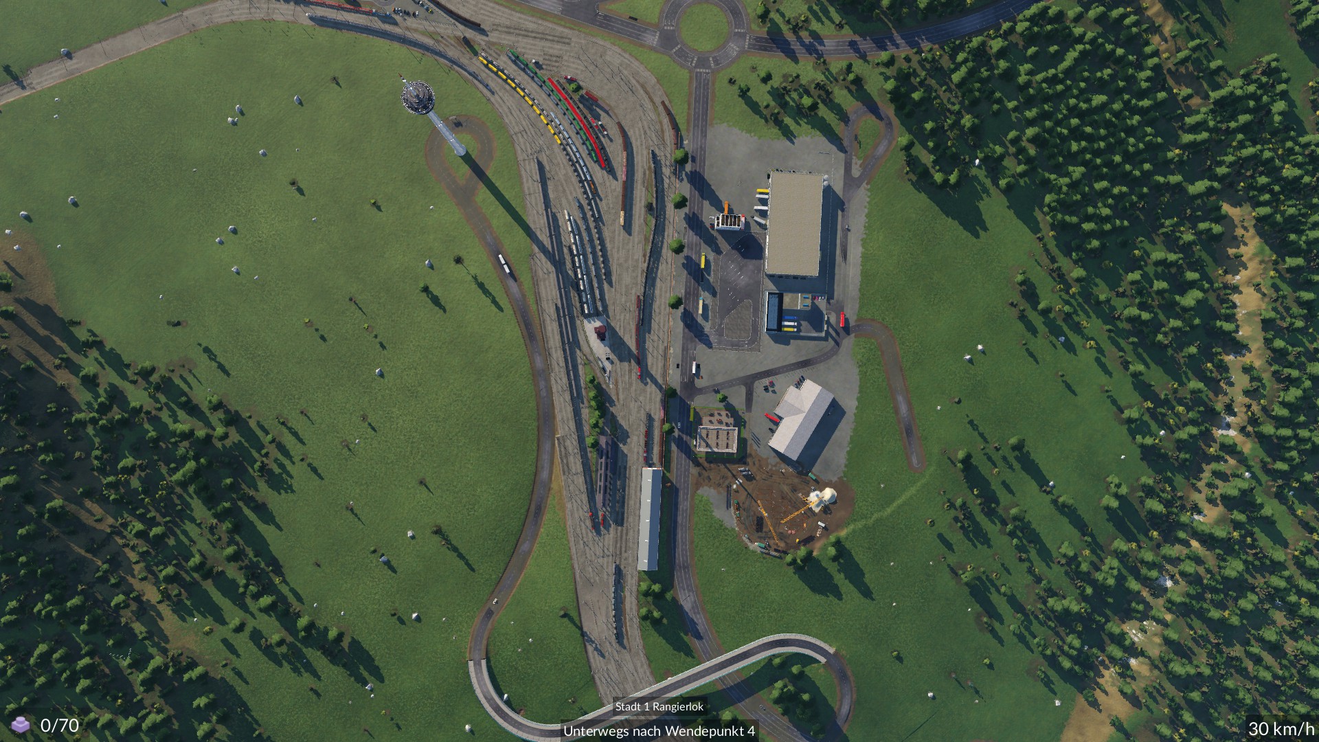 Birdview Güterbahnhof