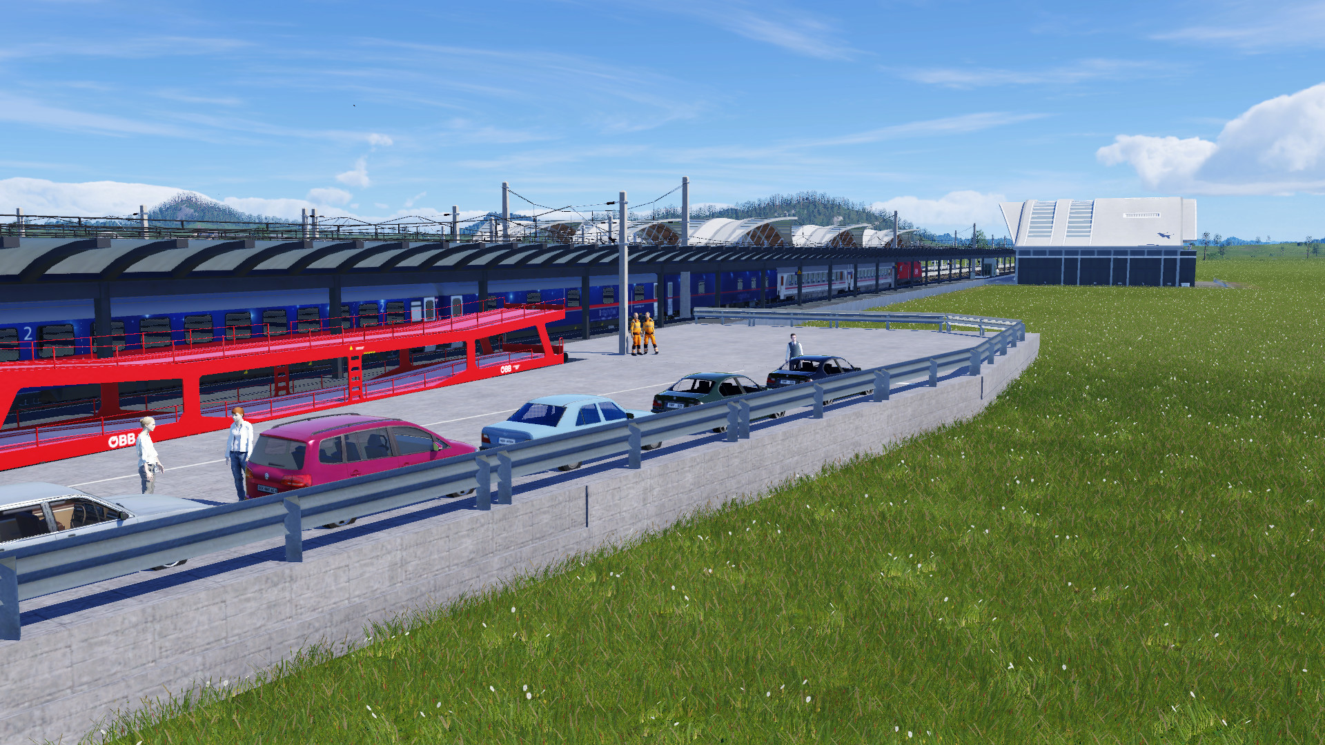 Meine Vorstellung von einer Autoreisezugverladestation