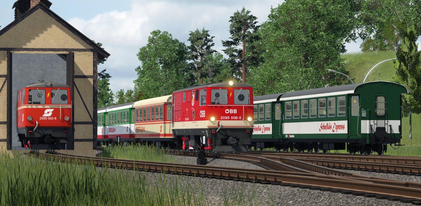 Betrieb bei der Ybbstalbahn - 2095.008-5 in Ybbsitz