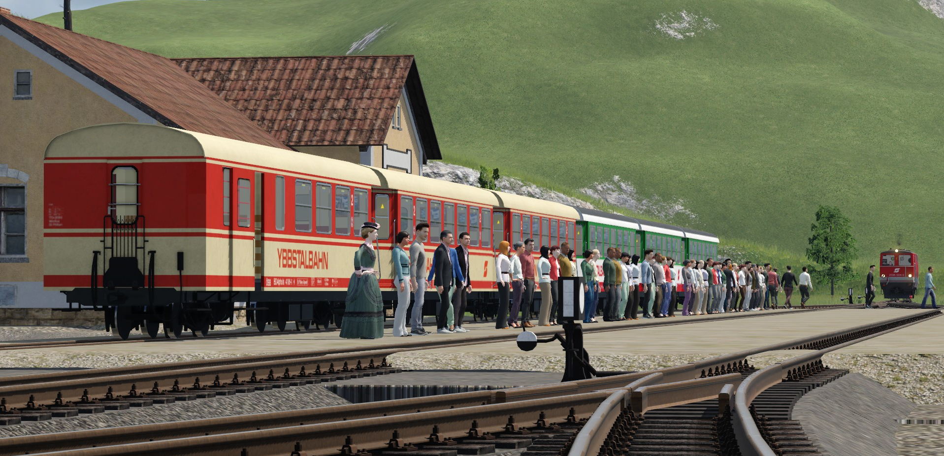 Betrieb bei der Ybbstalbahn - Ybbstalbahn Waggons