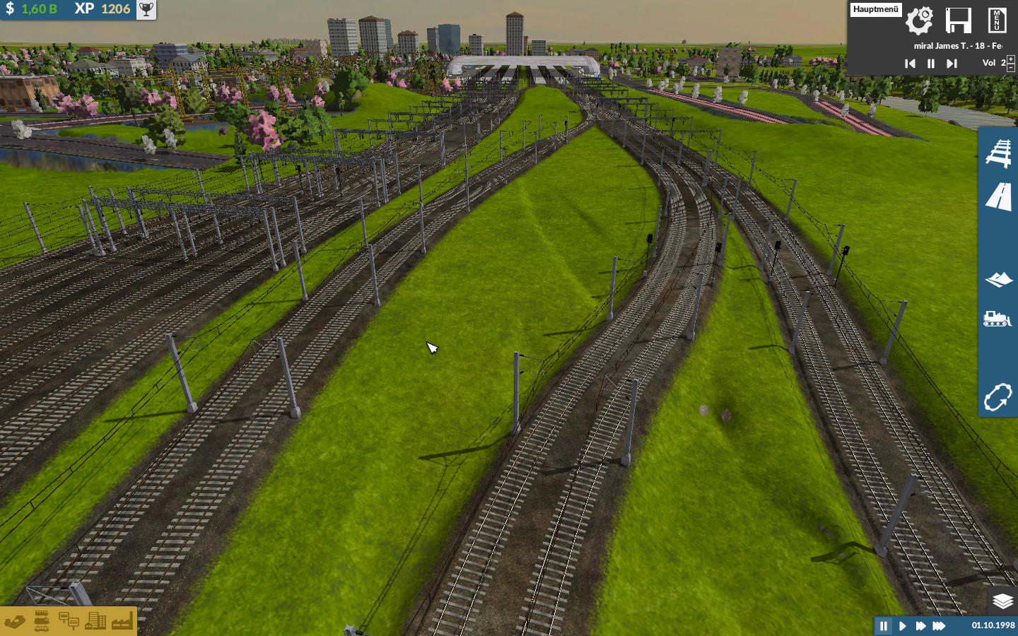 Nach dem Umbau Endschütz HBf mit Anfahrt aus West