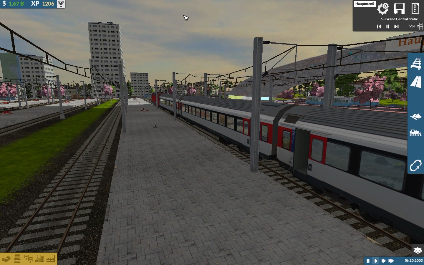 Erster EuroCity im Hauptbahnhof Endschütz
