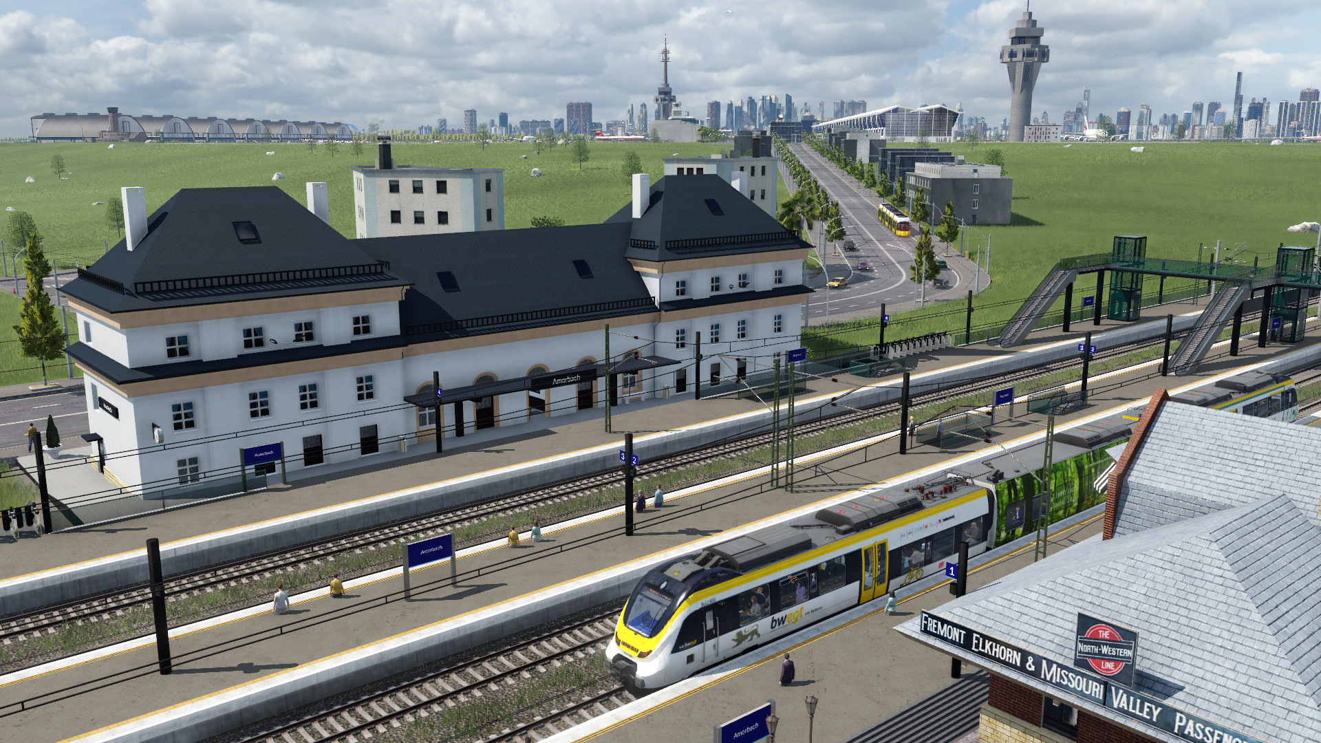 Regional Bahnhof nähe Flughafen