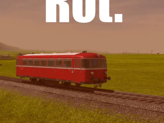 Bahnwerbung: Rot