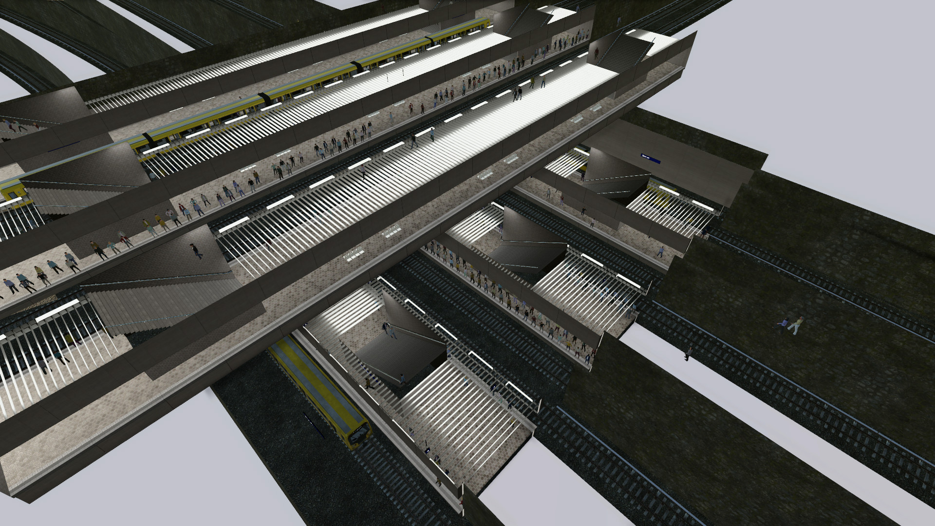 U-bahn station für 5 Linien