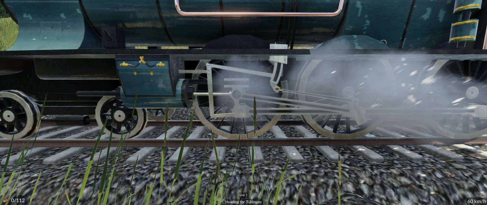 Valve gear on A3/5 as animated with Heusinger Animator