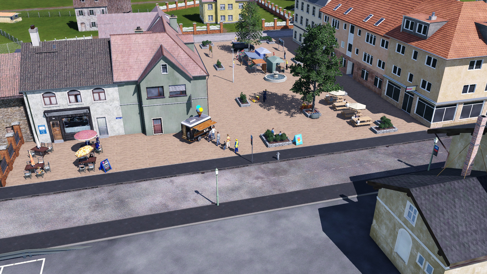 Kleinerer Dorfplatz