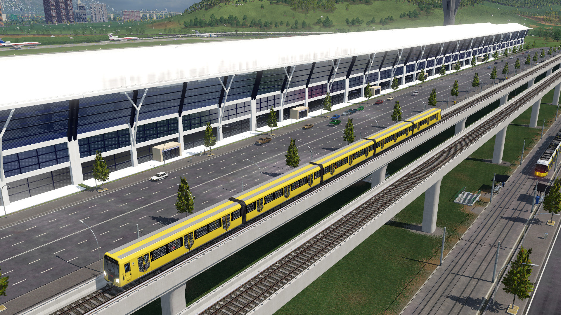 U - bahn und Flughafen