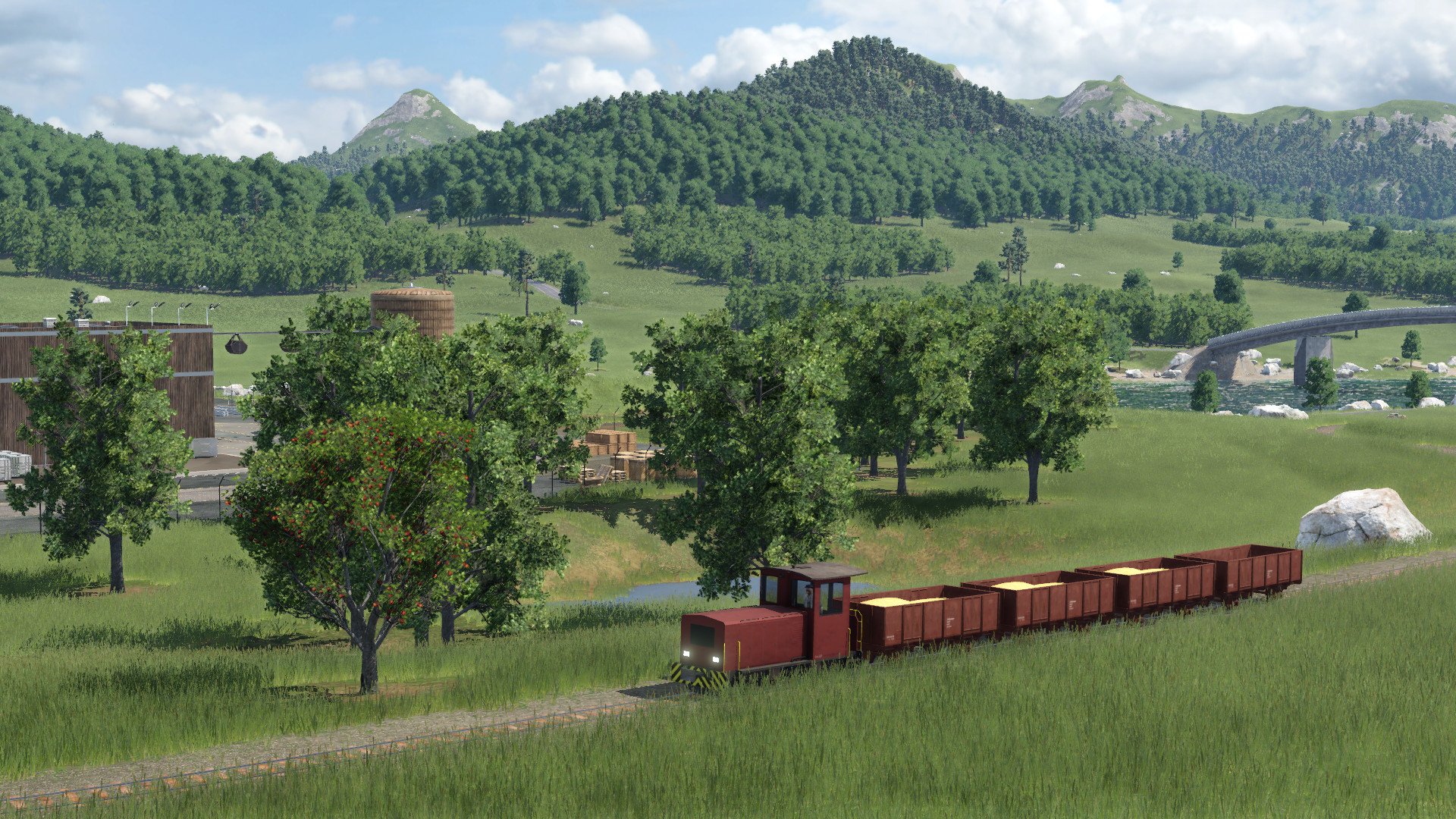 Werkbahn für den Getreidetransport