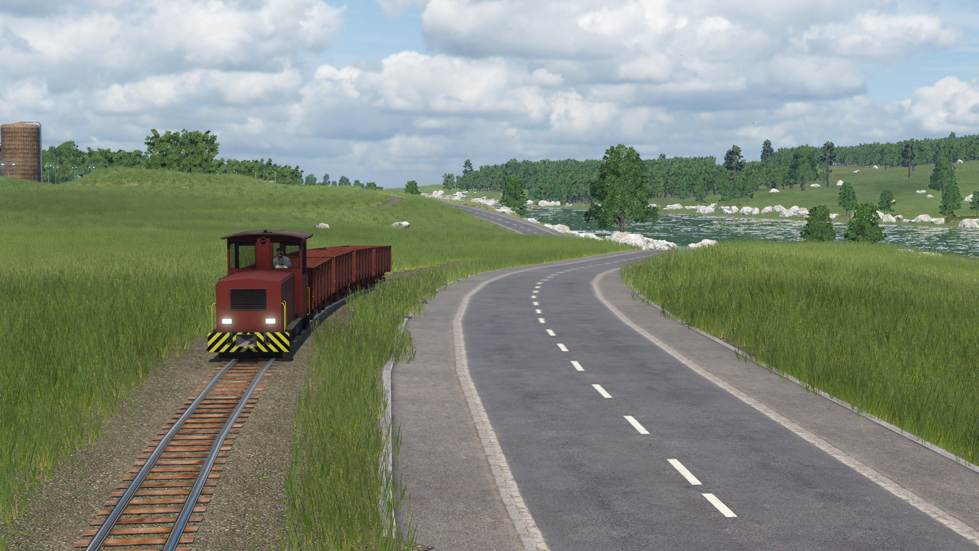 Werkbahn für den Getreidetransport