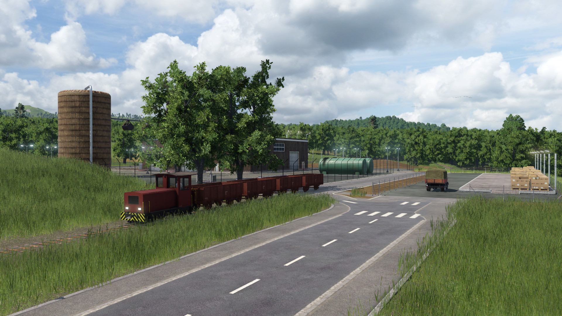 Werkbahn für den Getreidetransport
