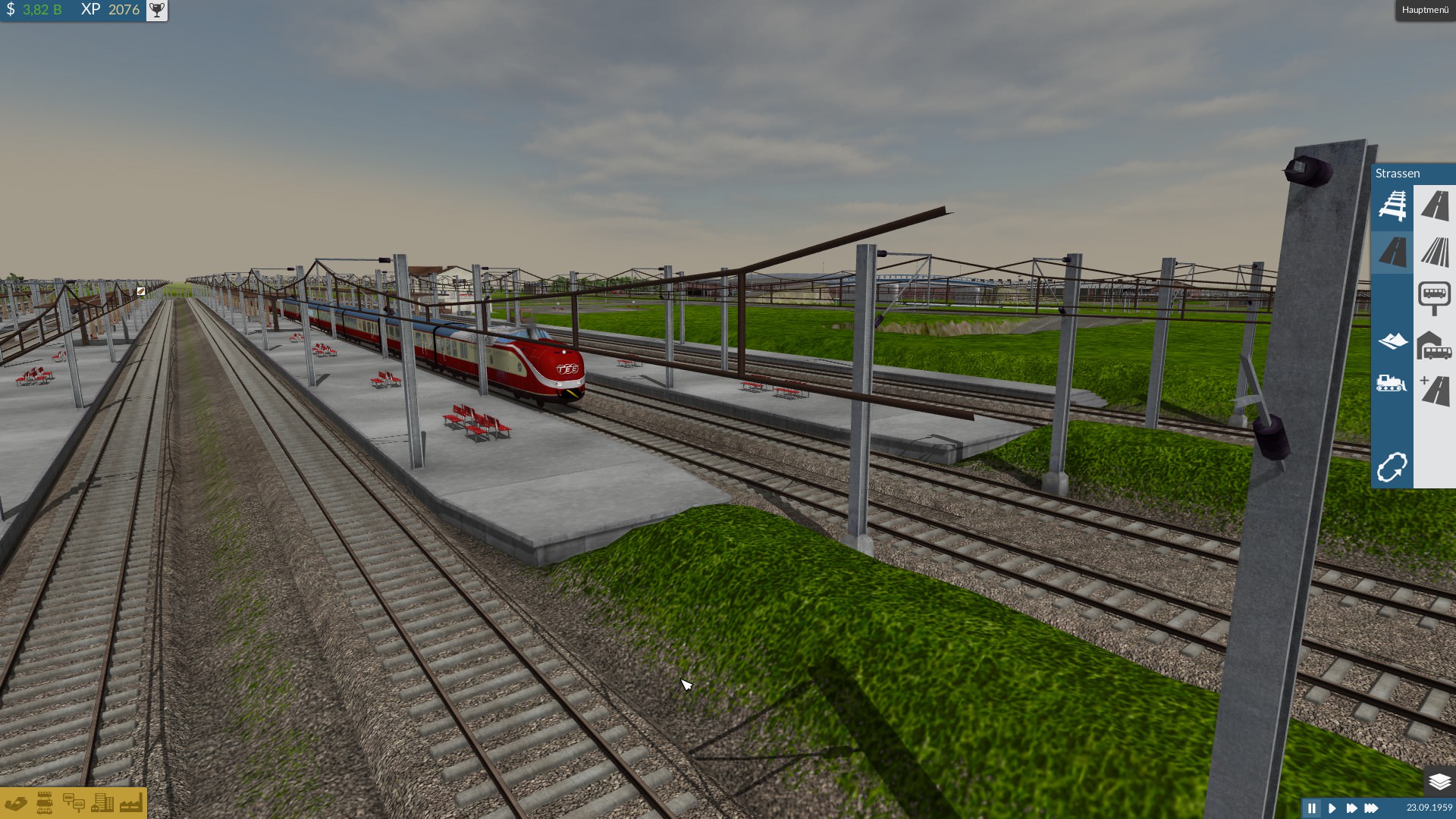 Das erstemal am Bahnhof
